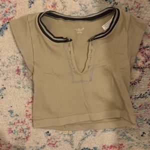 URBAN OUTFITTERS out from under ribbed v-neck top (medium/large)